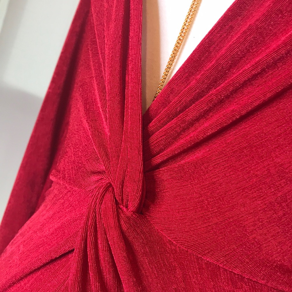 NWT ⚜️Deep V Neck Jumpsuit Red♥️ or Black♠️ - Picture 7 of 8